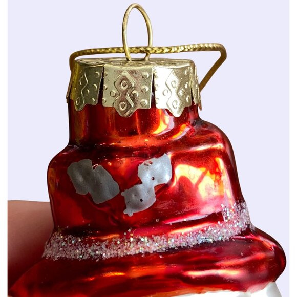 Set Of 3 Hand-Painted Glass Christmas Ornaments Nutcracker Gingerbread Snowman C - Picture 7 of 16